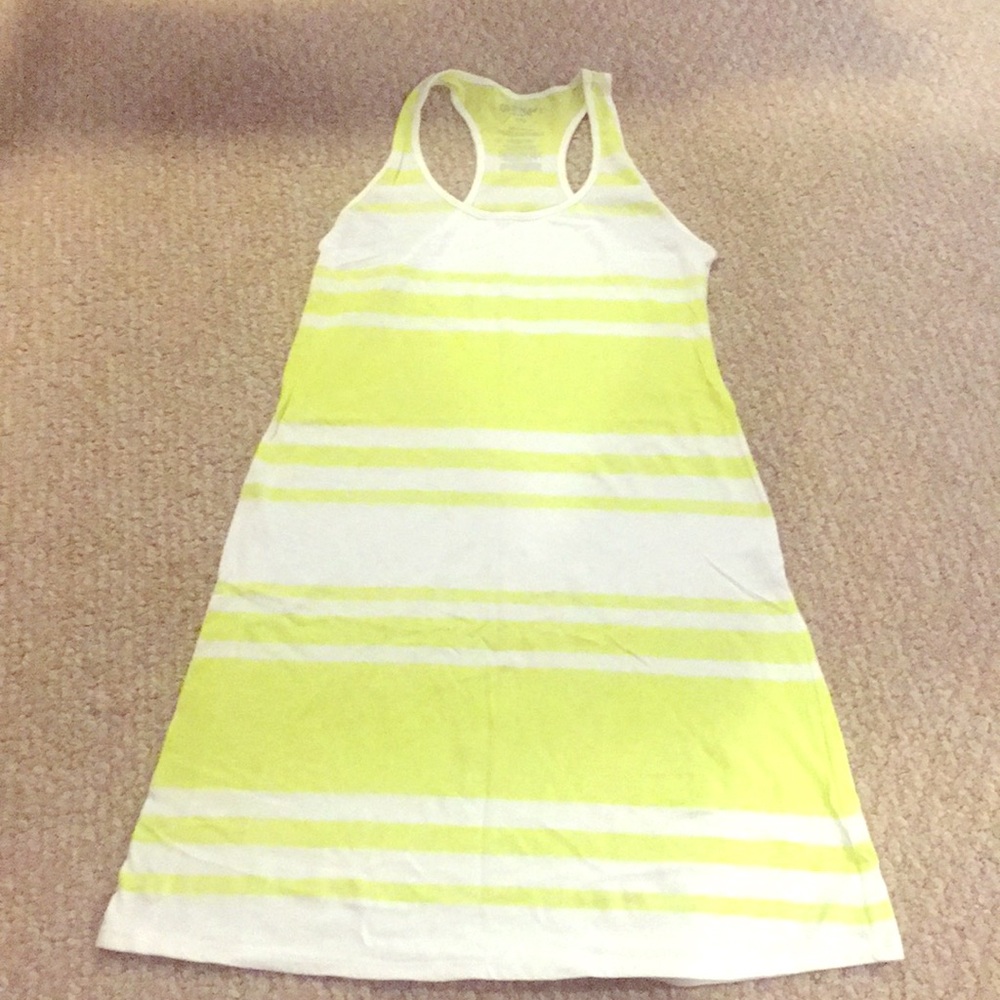 Striped racerback swim cover up